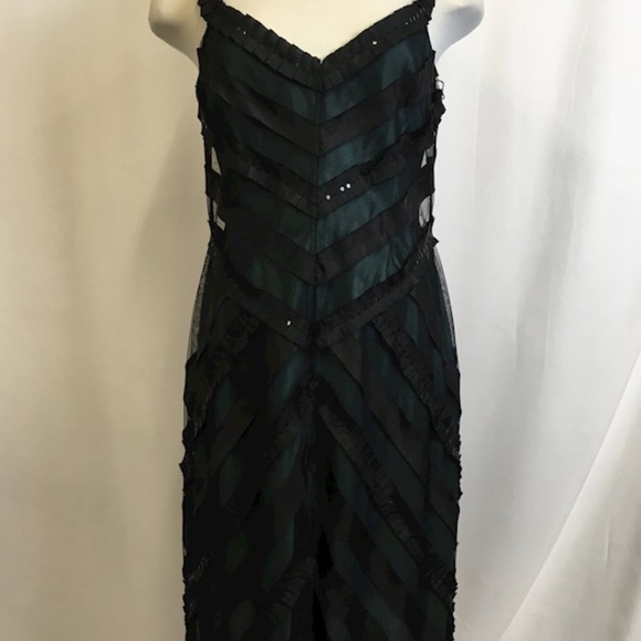 Adrianna Papell Evening Formal Black Lace STUNNER! - Picture 9 of 11